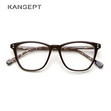 Ацетатные оправа для женщин Винтажные Модные Прозрачные Ретро-стиль Женские оправы для женщин# TWA7218