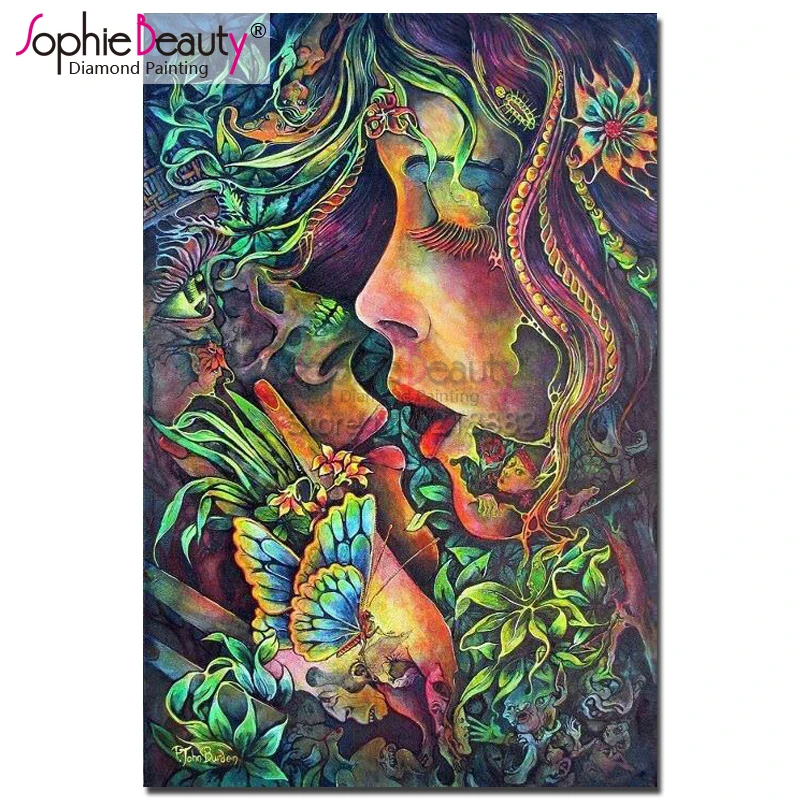 

Sophie Beauty Diy diamond painting cross stitch butterfly lovers animal handcraft embroidery mosaic room decoration gifts C609