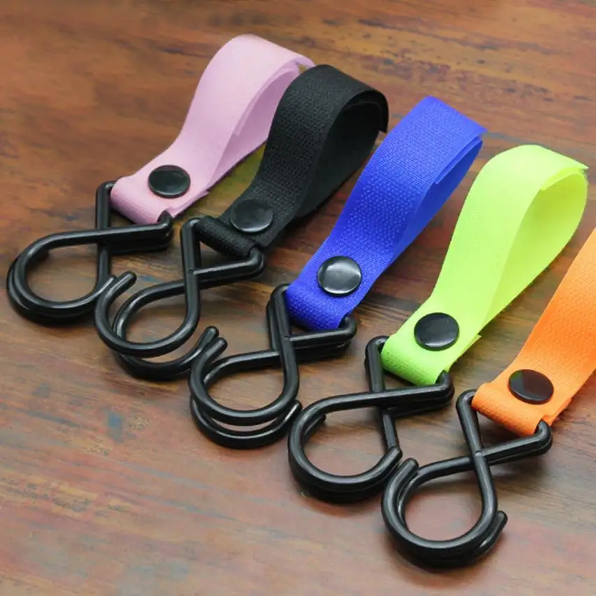 Пластик Hanger1Pcs Новое Детское повесить коляска Крючки Клипы коляска Вешалка Пластик F111