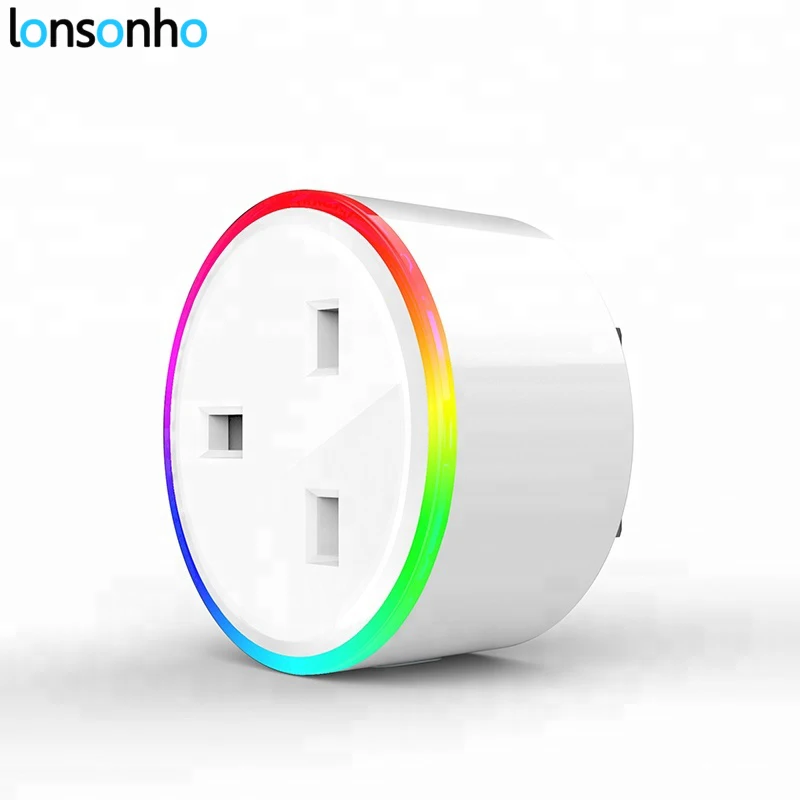 

Lonsonho Smart Socket WiFi Smart Plug 10A UK Plug Outlet Smart Life Works With Google Home Mini Alexa IFTTT