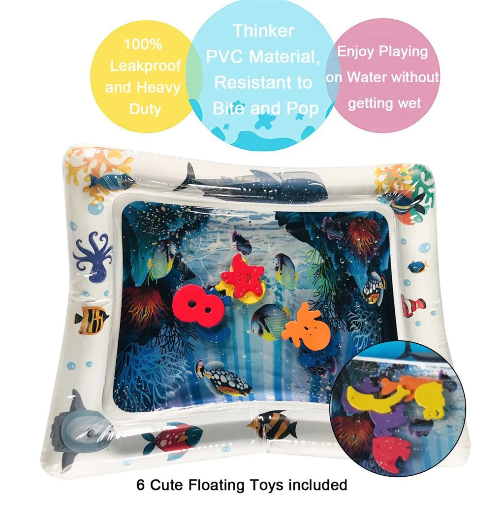 

Best Selling Free Shipping Inflatable Baby Water Mat Fun Activity Play Center for Children & Infants