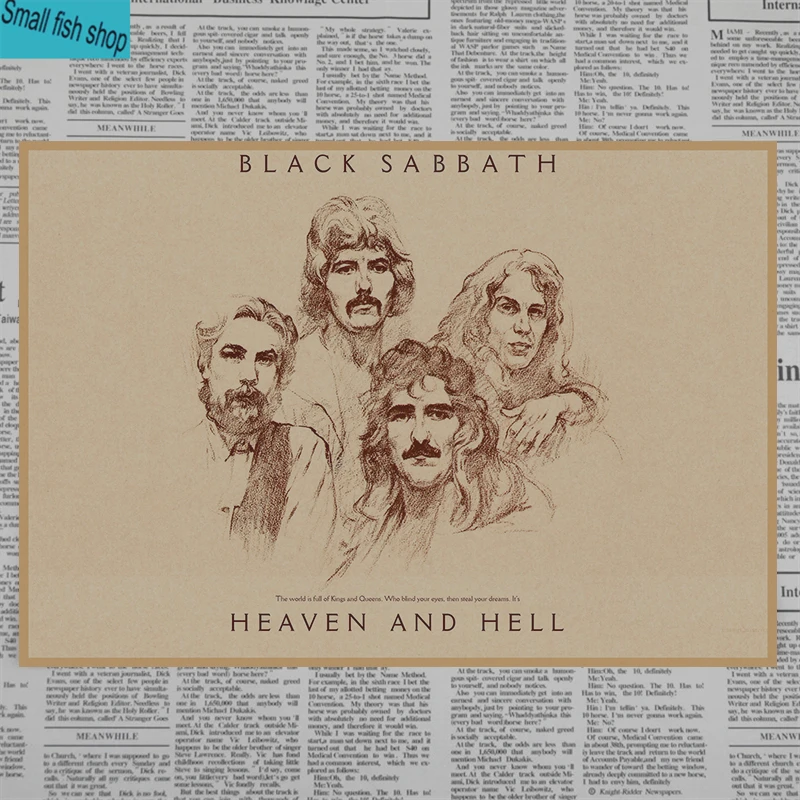 Черный Sabbath домашний декор крафт-кислотная рок-музыка плакат рисунок core наклейки на стену - Цвет: Зеленый