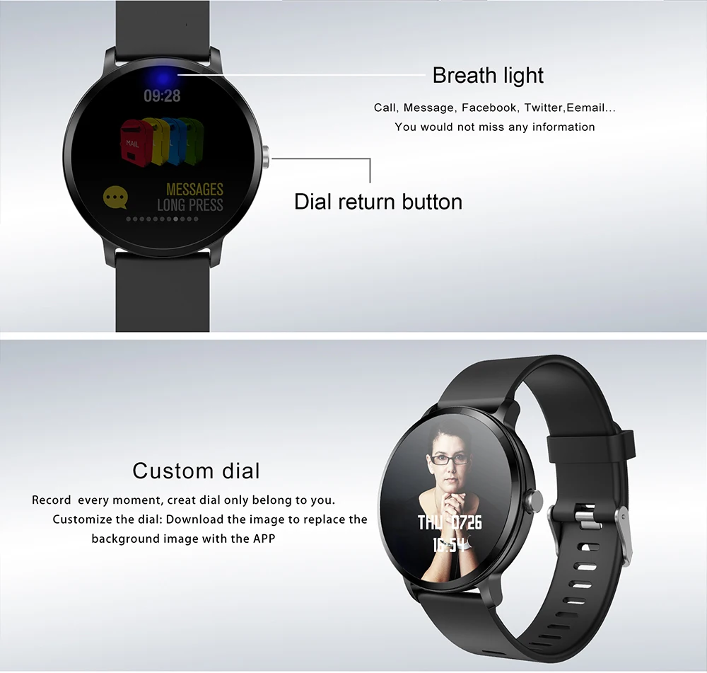 DIGOOR V11 Smart watch IP67 waterproof Blood Pressure oxygen Heart rate monitor Activity tracker Fitness bracelet For Men Women (5)