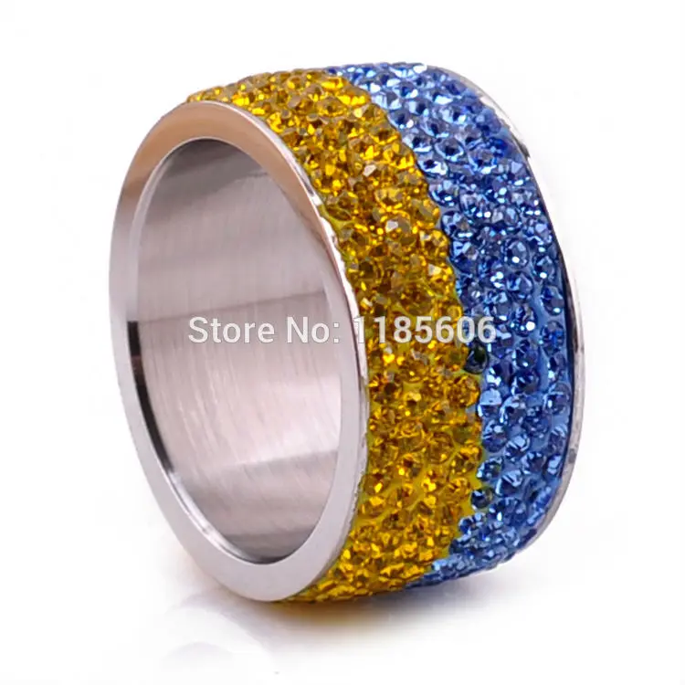 Wholesale 2016 new fashion Stainless Steel Rings for women &amp men two colors Simple Crystal Jewelry | Украшения и аксессуары