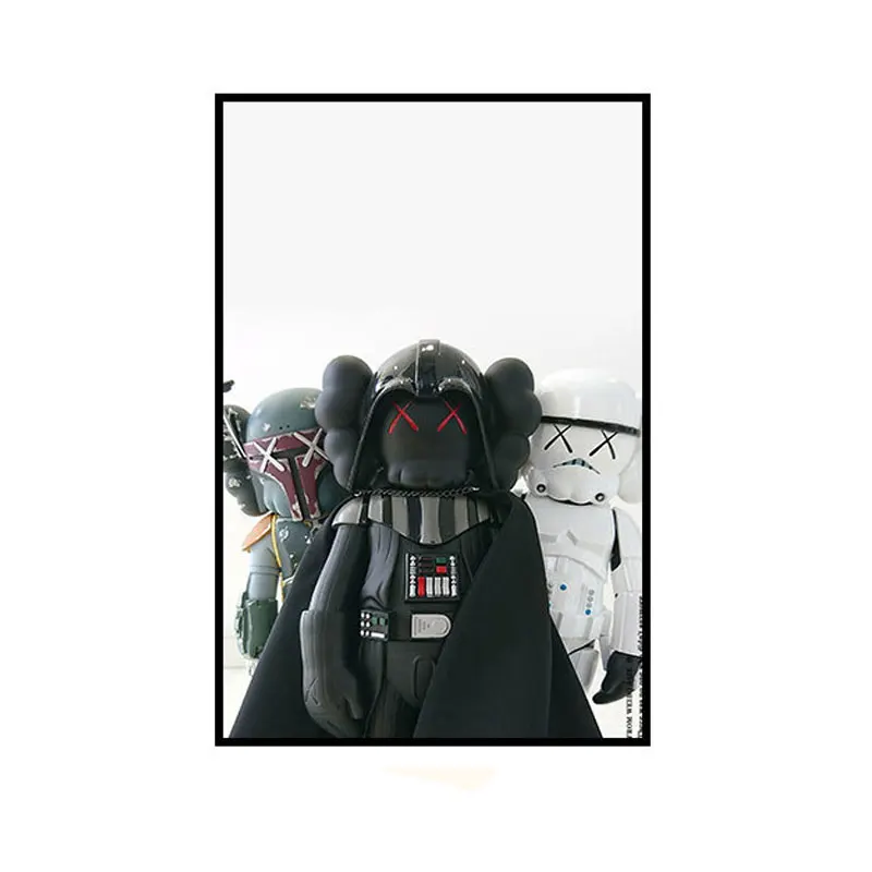 

30CM X 40CM KAWS STAR WARS XX Companion Gallery Art Canvas Pop Contemporary Wall Pictures f Living Room Blank Wall Art Painting