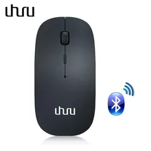 Беспроводная мышь uhru, перезаряжаемая, USB, Bluetooth, 3,0, бесшумная, бесшумная, мини, бесшумная, оптическая мышь, 1200 dpi, для ПК, ноутбука