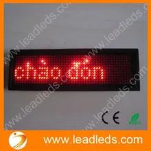 5 шт/лот USB Перезаряжаемый светодиодный дисплей имя бирка с одной линией красная доска для сообщений