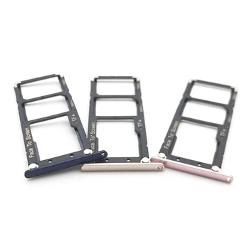

New SIM Card Tray For Asus ZenFone 4 Max ZC520KL SIM Card + TF SD Card Tray Holder Slot Replacement Parts Blue/Pink/Gold