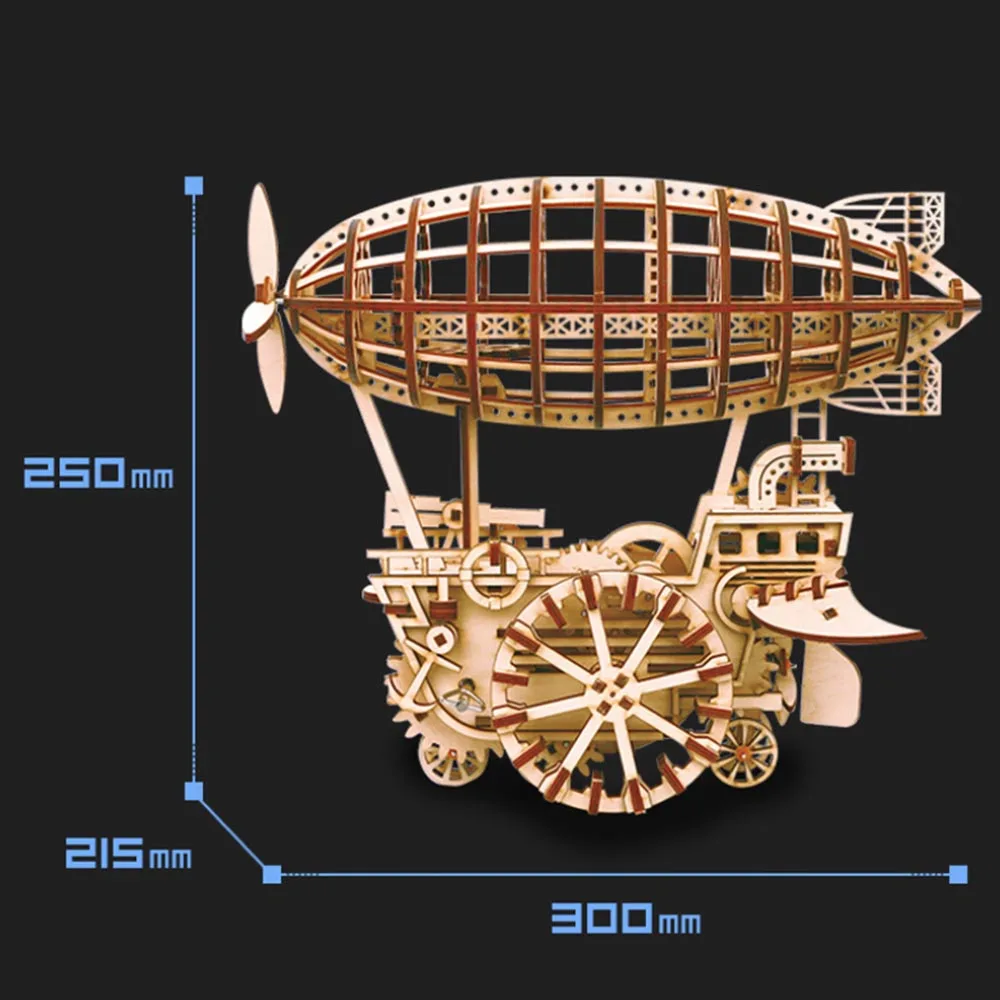 3D деревянные фигурки DIY украшение для дома корабль дирижабль трактор DIY сборка модели креативный Настольный подарок украшения
