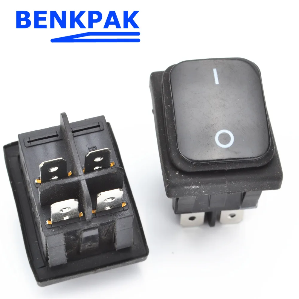 1Pcs Momentary Waterproof 4Pin Rocker Switch 2 Positions Spring Return