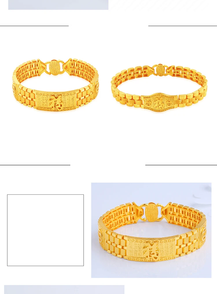 JLZB 24K браслет из чистого золота Настоящее 999 цельный золотой браслет высококлассный красивый романтический, модный Классический ювелирный браслет Лидер продаж Новинка