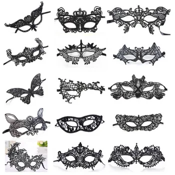 

100pcs/lot Unshaped Charm mask Lace Sexy Eye Mask Halloween Christmas Adult Party Costumes Masks Cosplay Mask