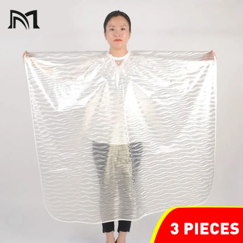 3pcs Soft Lightweight EVA Salon Wrap Water-repellent Cape Modeling Auxiliary Tool Hairdressing Customer Protection Equipment A1 3pcs Soft Lightweight EVA Salon Wrap Water-repellent Cape Modeling Auxiliary Tool Hairdressing Customer Protection Equipment A1