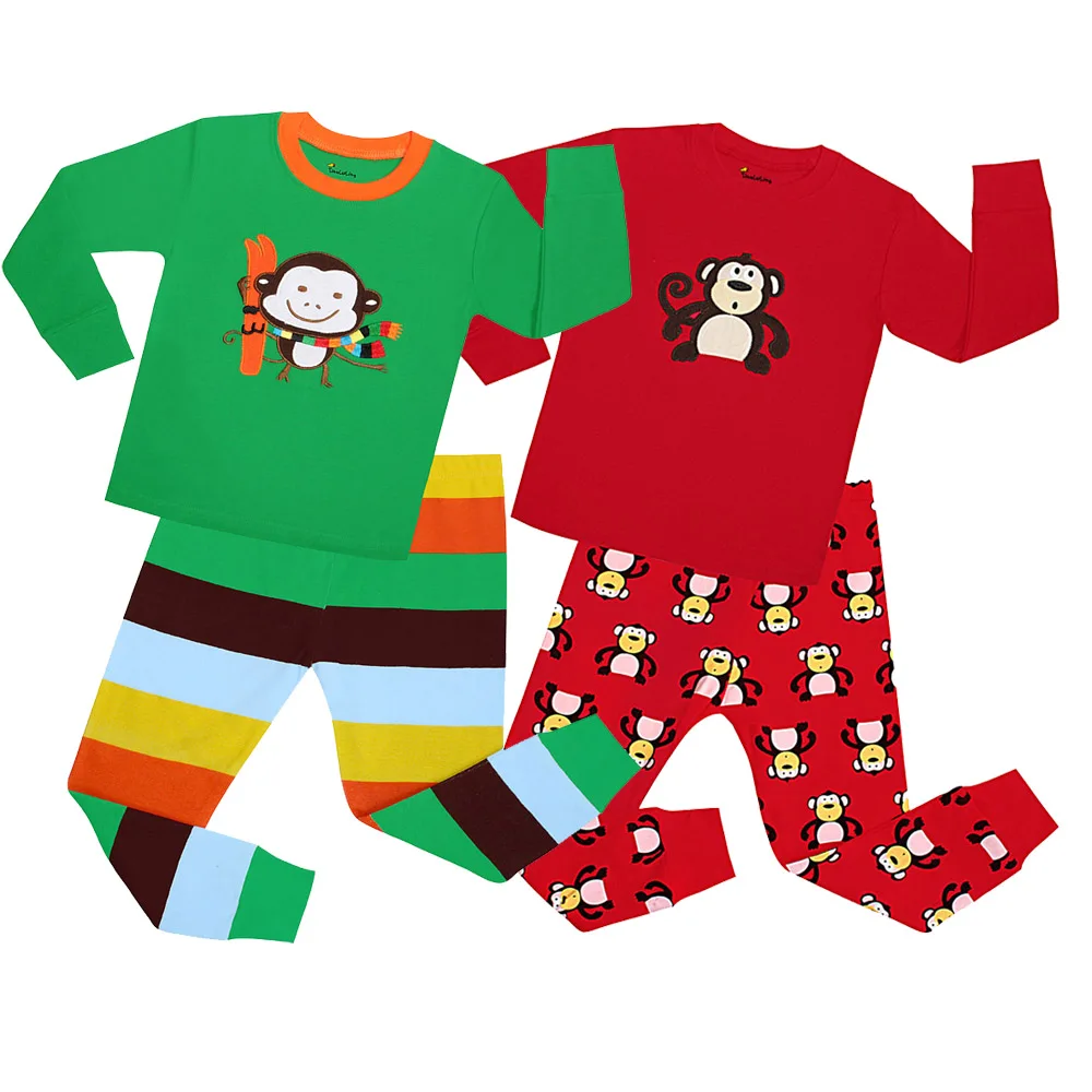 Buy 2018 New Baby Girls Long Sleeve Monkey Cartoon