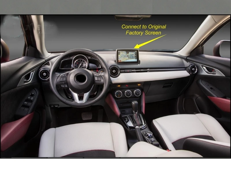 Car Camera Connect to Original Factory Screen  Monitor For Mazda CX3 CX-3 CX 3 High Quality Rear View Back Up Camera 8754