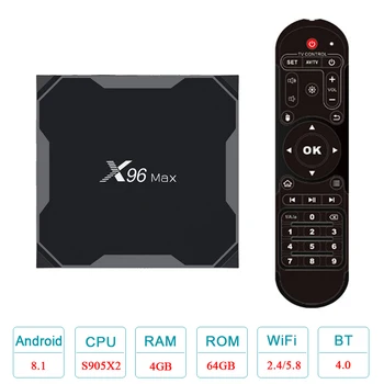 X96Max Android 8.1 TV BOX Amlogic S905X2 Quad Core 4GB 32GB 64GB Media Player 2.4G/5G Dual Wifi 1000M 4K Set Top Box X96 Max
X96Max Android 8.1 TV BOX Amlogic S905X2 Quad Core 4GB 32GB 64GB Media Player 2.4G/5G Dual Wifi 1000M 4K Set Top Box X96 Max