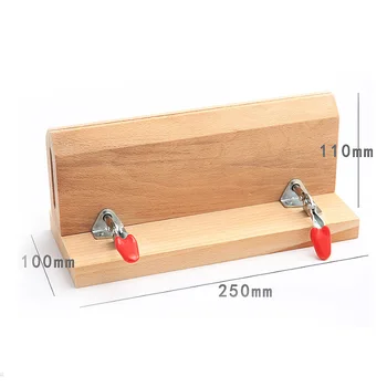 

1PC Wood Beech DIY Sewing Leather Clamp Horizontal Leather Craft Clamp Leather Stitching Clip
