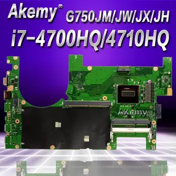 

Akemy Send board +2D Laptop motherboard for ASUS G750JM G750JW G750JH G750JX G750J G750 original mainboard i7-4710HQ I7-4700HQ