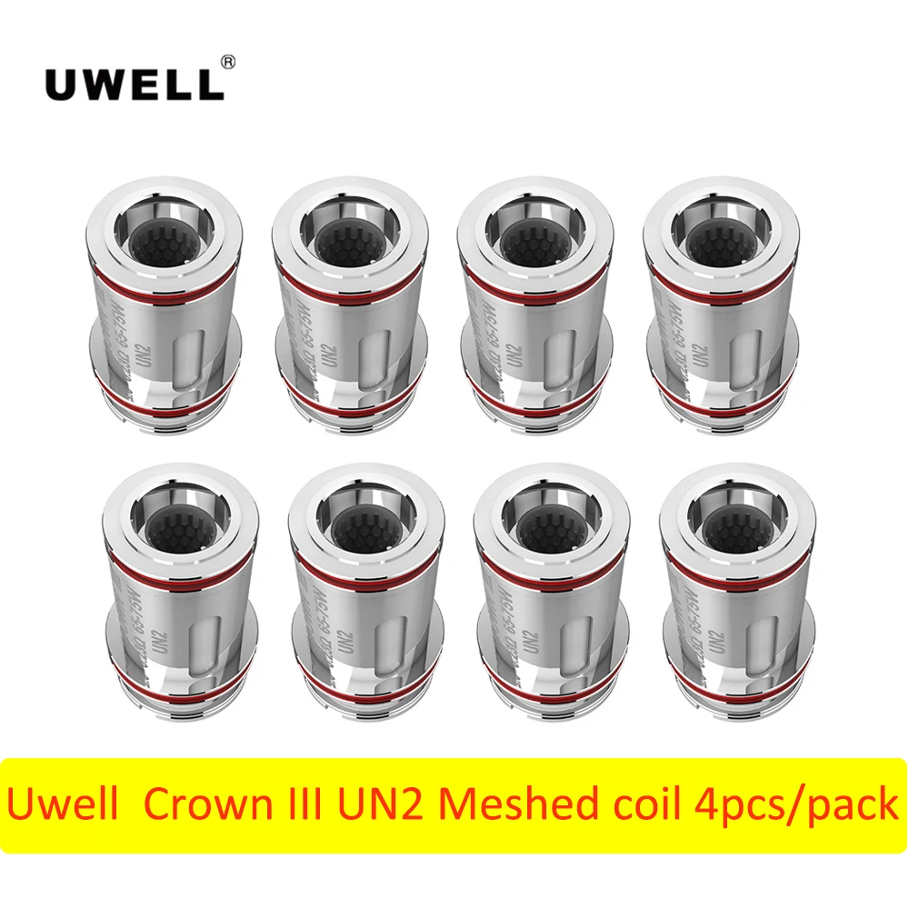 

8-12pcs Original Uwell Crown III UN2 0.23ohm/ NUNCHAKU UN2 0.2ohm Mesh Coil E Cigarette Accessories For Uwell Tank Vape Tank