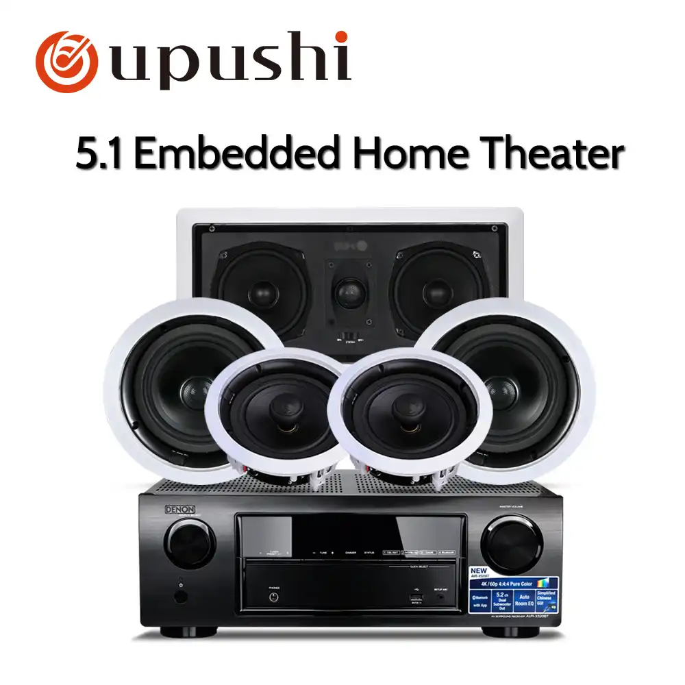 Hifi 5 1 Stereo Home Theater Amplifier Square Ceiling Speaker With