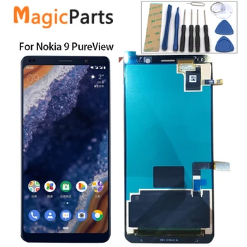 

AMOLED For Nokia 9 LCD Display Touch Screen Digitizer TA-1004 TA-1005 For Nokia9 Nokia 9 PureView LCD C9 Screen Replacement