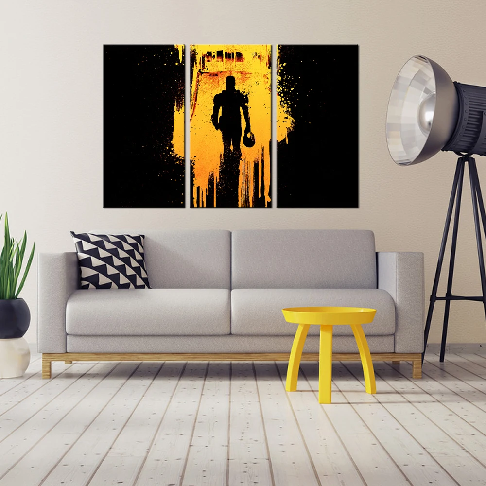 

3 Piece Contemporary Abstract Canvas Wall Art Print Military Soldier Picture Painting Wall Art Decor Giclee Artwork 16x32inchx3
