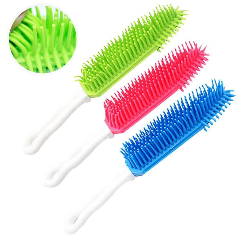 Pet Dog Cats Bath Brush Puppy Cat Hair Message Removal Brush Rubber