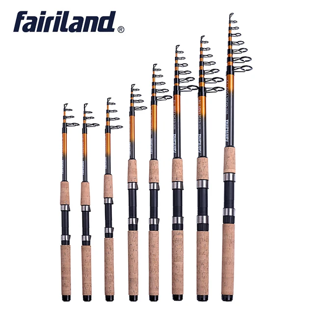 Best Offers 2019 1.8-4.5M 30T Carbon Fiber Telescopic Fishing Rod L Power Spinning Rod Saltwater Fishing Travel Rod 5-9 Section A-grade