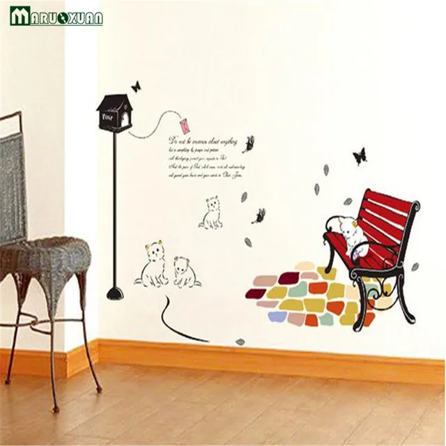 Maruoxuan Neue Kreative Removable Cartoon Nette Weiße Kitty Stühle ... Maruoxuan Neue Kreative Removable Cartoon Nette Weiße Kitty Stühle ...