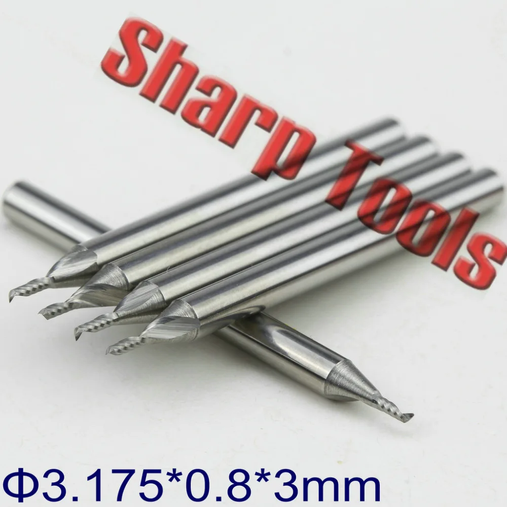 3.175x0.8x3mm Carbide End Mill Single Flute Router Bit Woodworking