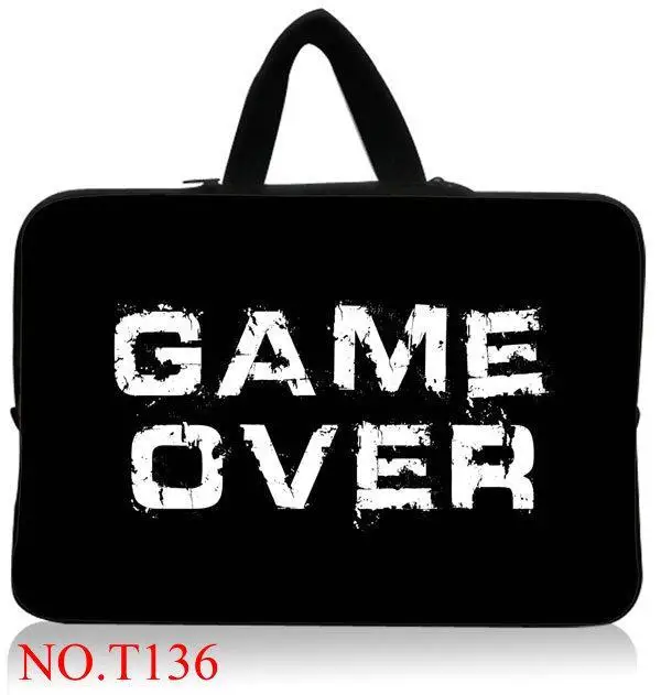 Best Offers 10.1 12 13.3 14 15.6 15.4 17.3 Inch Game Over notebook laptop tablet bag For Samsung Macbook Asus Acer HP Lenovo