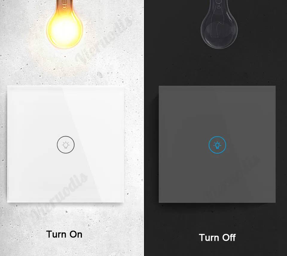 Wi-Fi умные сенсорные переключатели беспроводной пульт дистанционного управления свет настенный вкл/выкл переключатели водостойкая стеклянная панель работает с Alexa и google Home