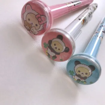 

3PCS Cute Bear Press Automatic Push Leading Pencils Student Stationery School Office Supply 0.5mm