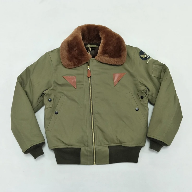 1955 MA-1 Polit Flight Bomber Jacket USAF Army WW2 Mens Military Thick Coat XL #