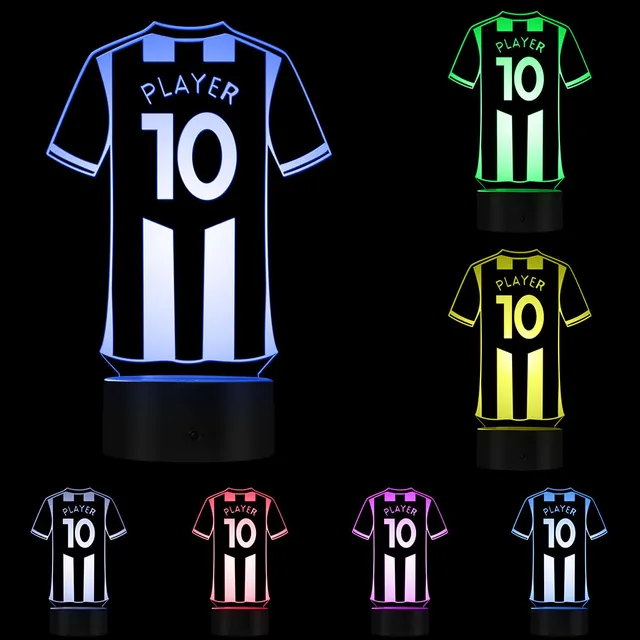 Personalised Football Jersey LED Night Lights Custom Your Name Your