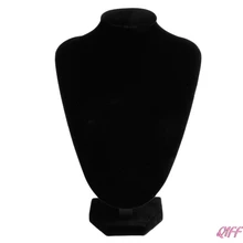 Collar de terciopelo exhibición de colgantes y joyas soporte caja de exposición decoración negro caliente