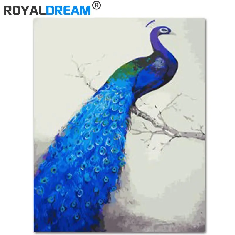 ROYALDREAM правая благоприятная картина DIY по номерам Акриловая Краска ручная роспись
