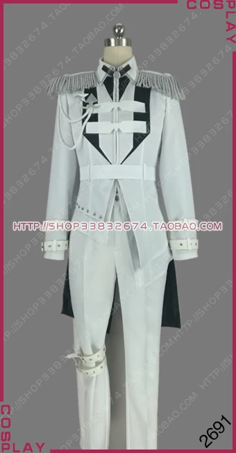 Tsukiuta Procellarum лидер ноября симоцуки Shun на данном этапе белая униформа белый князь демонов Косплэй костюм S002