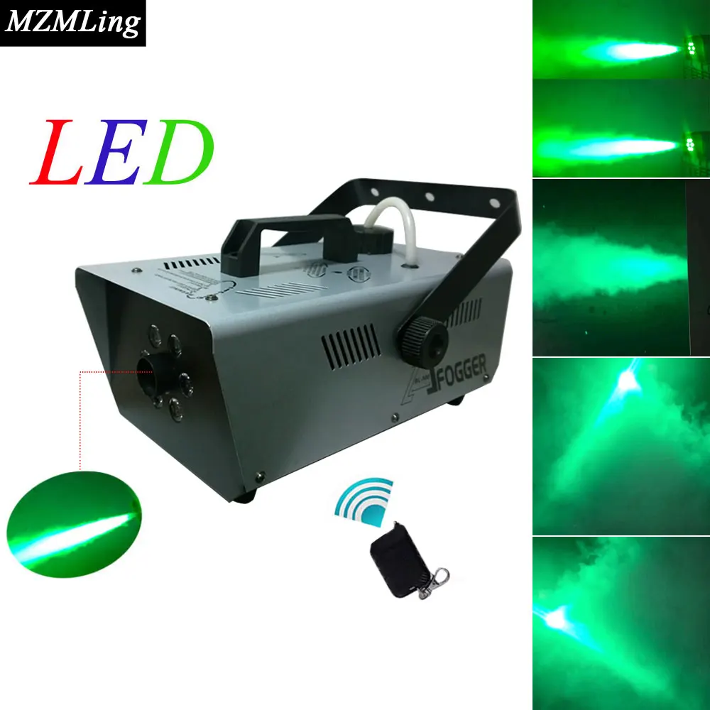 

900w 1L Led Fog Machine 6x3w Smoke Machine Wire/Remote Control Professional DJ /Bar /Party /Show /Stage Fogger Stage Machine