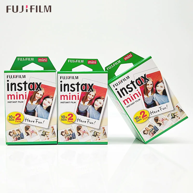 Fujifilm Instax Mini 9 белая пленка 10-200 листов для FUJI Instant Photo camera Mini 9 8 7s 25 50s 70 90, Share Printer SP-1 SP-2 - Цвет: 60 Sheets Twin Pack