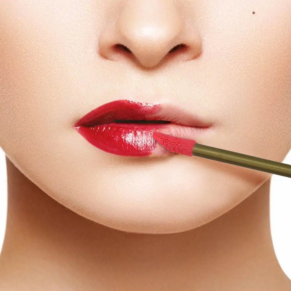 1000pcs Disposable Makeup Lip Brush Lipstick Gloss Wands Applicator Make up Tool Champagne Portable Cosmetic Beauty 2