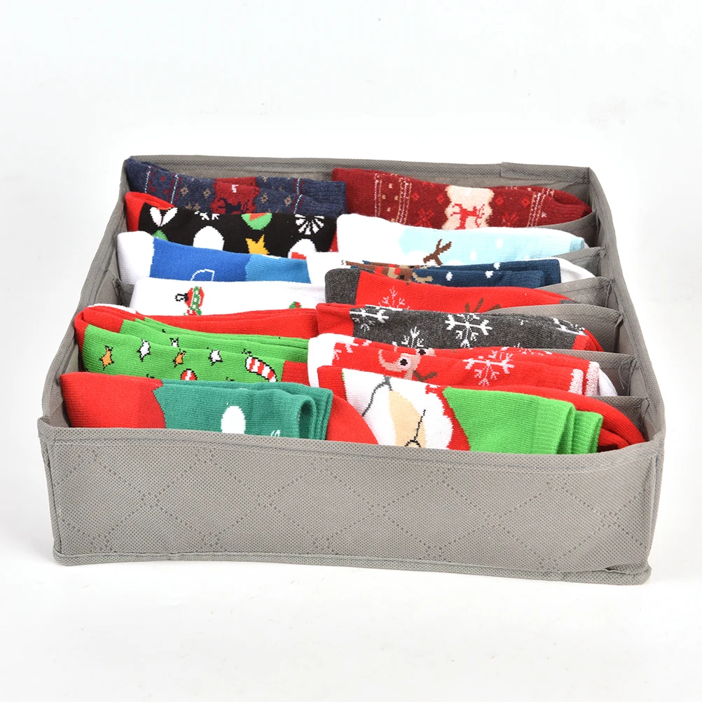 3 Pcs Various Grid Design Simple Nowoven home storage underwear