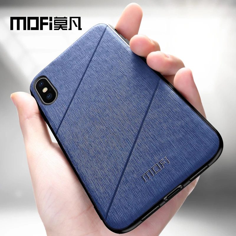 MOFi Fabirc Case For iphone X Case Cover Silicone Edge Shockproof Men Business For iphone X Back Cover For iphonex  Case iphone 6s plus phone case