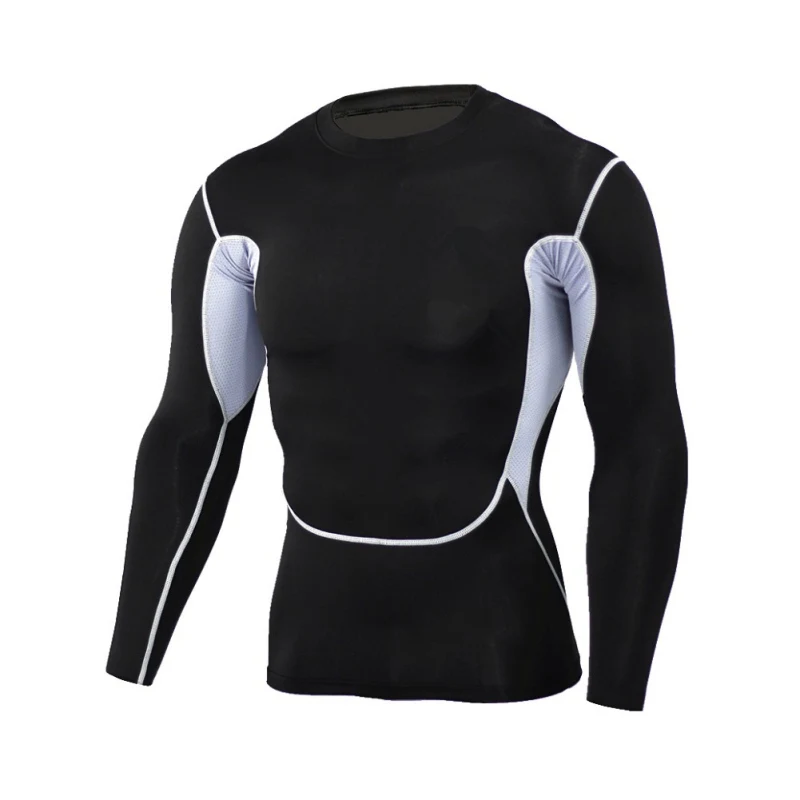 

2017 Men Long Sleeve T Shirt Quick Dry Compression Tight Basketball Jersey Fitness Gym Training Sports Running Bodybuilding Top