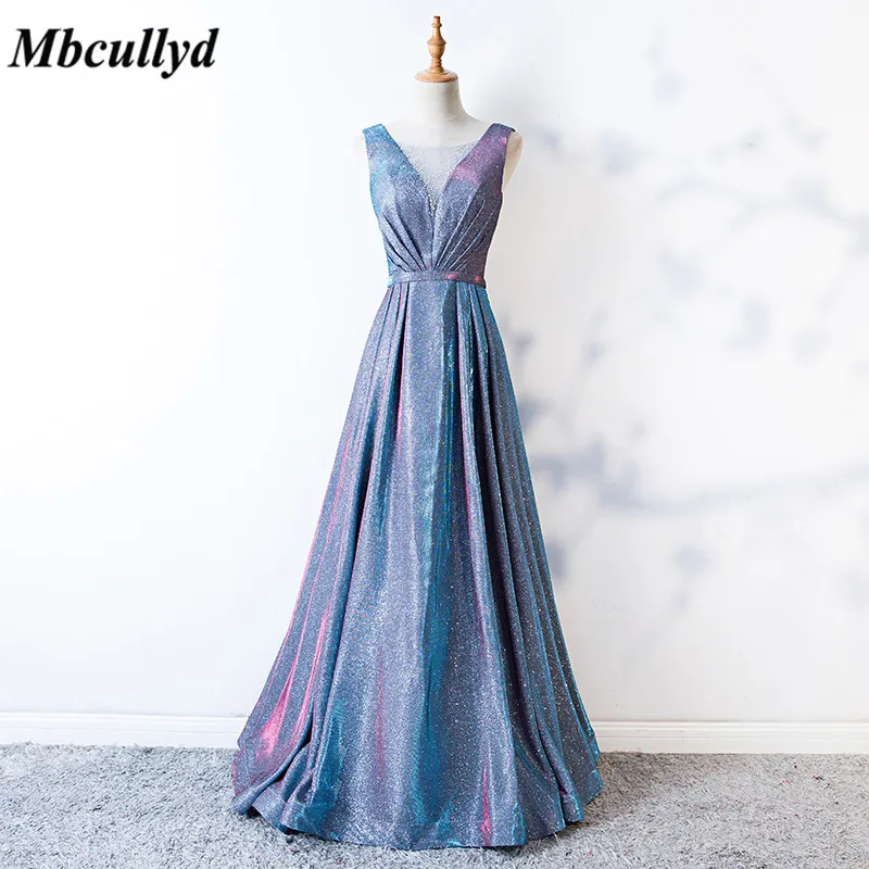 

Mbcully Bridesmaid Dresses 2019 Sheer Scoop Neck Long Maid Of Honor Dress Party Wedding Guest For Women Cheap Free Shipping