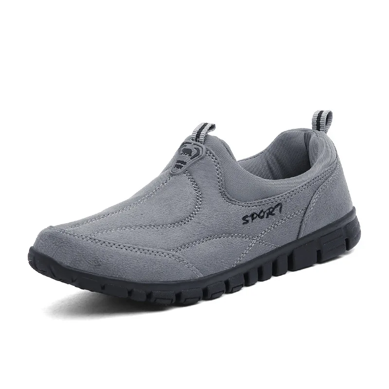 

2019 Men Casual Shoes Man Fashion Slip on Suede Sneakers Grandma Grandpa Gifts Outdoor Anti-skip Walking Sneaker Sports