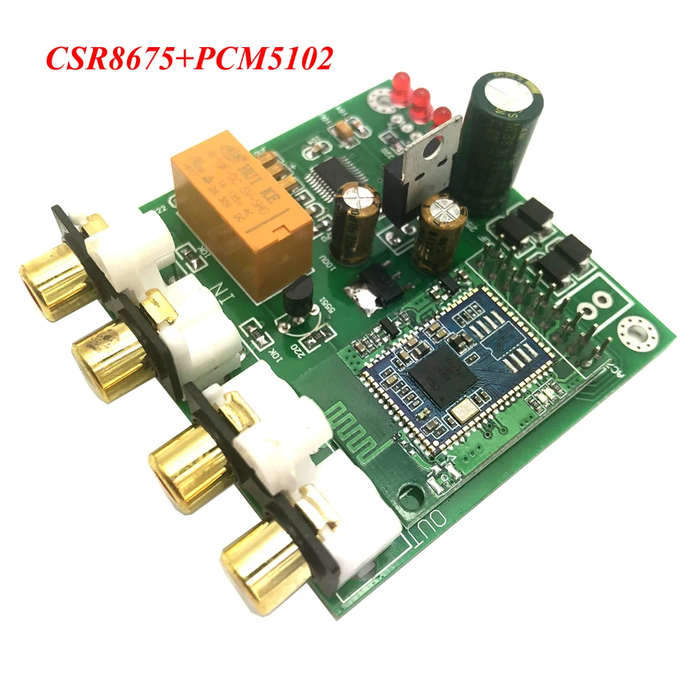 Lusya CSR8675 Bluetooth 5.0 APTX HD Decoder Board DAC Bluetooth Receiver Support Analog Input Output 12V APTX APTX-HD G1-001