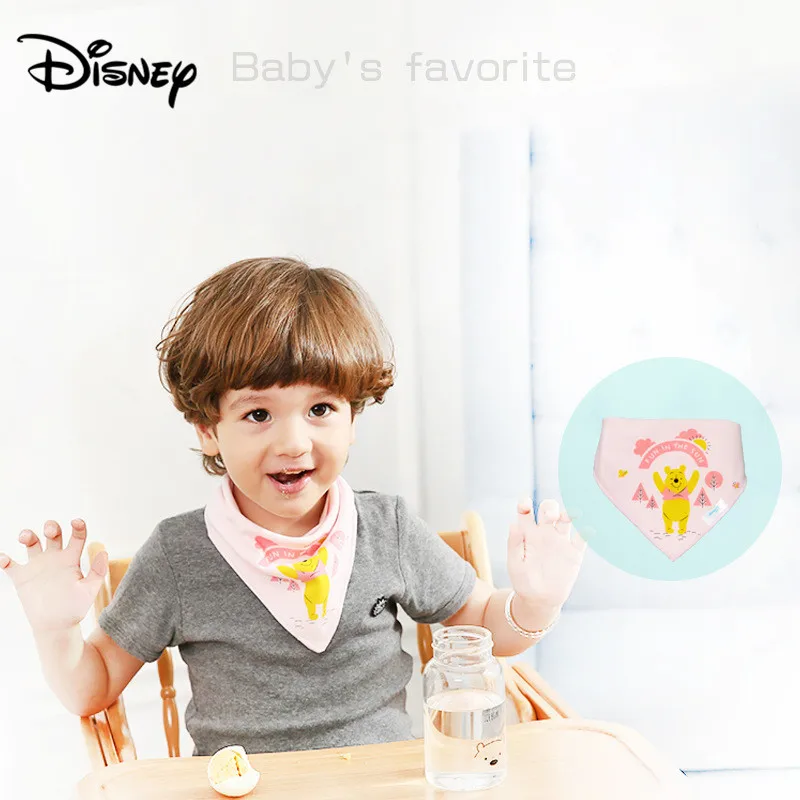 Слюнявчик для малышей Disney хлопковый слюнявчик новый мультяшный детский двойное