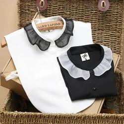 Shirt Fake Collar College style Women Detachable Collars new chiffon fashion Sweater Fake Collar Women's accessories Shirt Fake Collar College style Women Detachable Collars new chiffon fashion Sweater Fake Collar Women's accessories