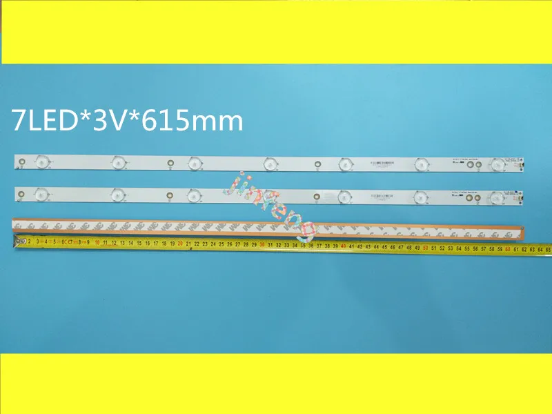 30 шт./лот 100% новый 614 мм * 18 7 светодиодов Подсветка полоски для 32PHF5755/T3 TPT315B5 ТВ